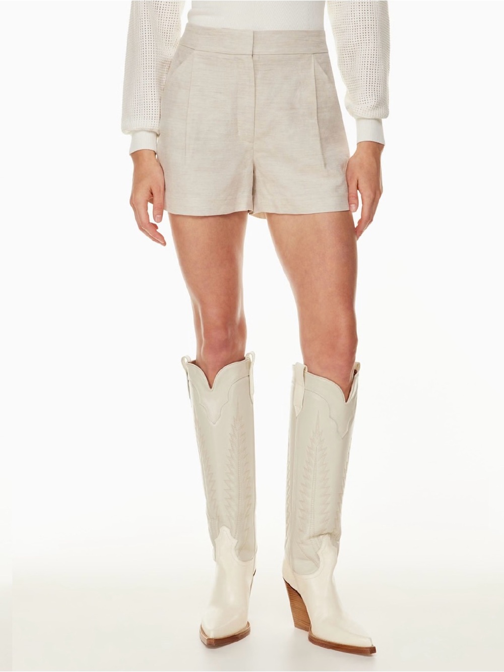 Aritzia wilfred fable linen shorts